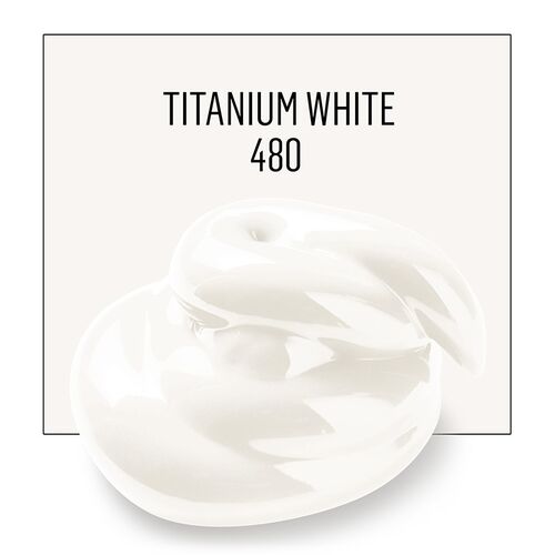 포크아트 아크릴 물감 FA 480 Titanium White 59ml 티타늄 화이트